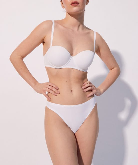Microfiber bandeau bra;