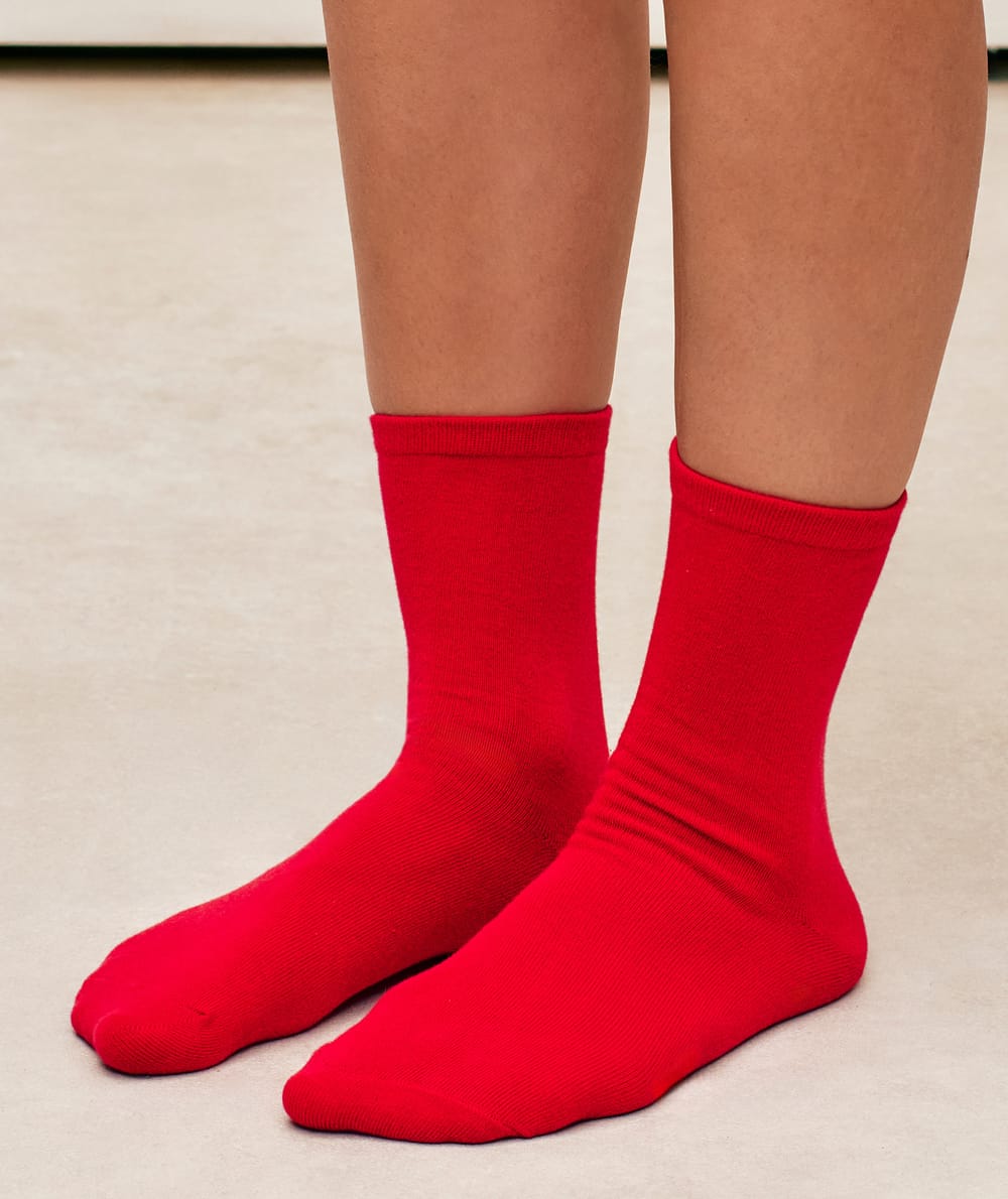 Pack of 3 cotton patterned socks;