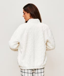 Veste en polaire torsad&eacute;e;
