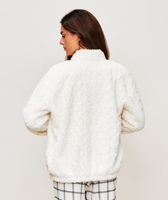 Veste en polaire torsad&eacute;e;
