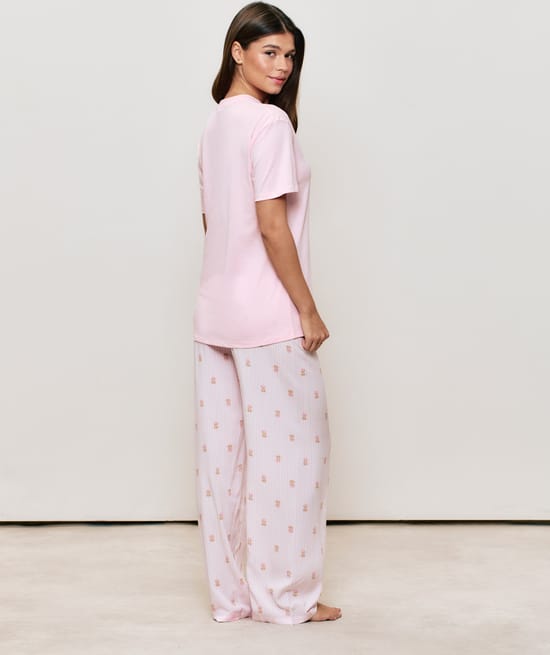 Camiseta de jersey con mensaje Lucky girl;