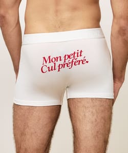 Cotton boxer shorts "My favourite little bum;