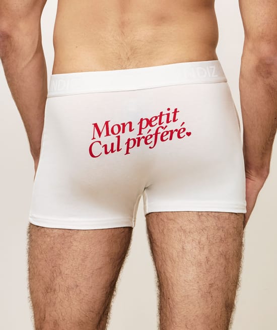 Cotton boxer shorts "My favourite little bum;
