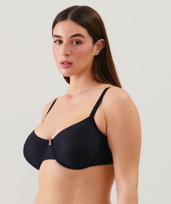 Microfiber balconette bra;