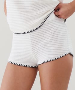 Crochet shorts;