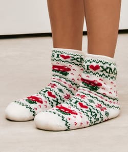 Christmas fleece socks;