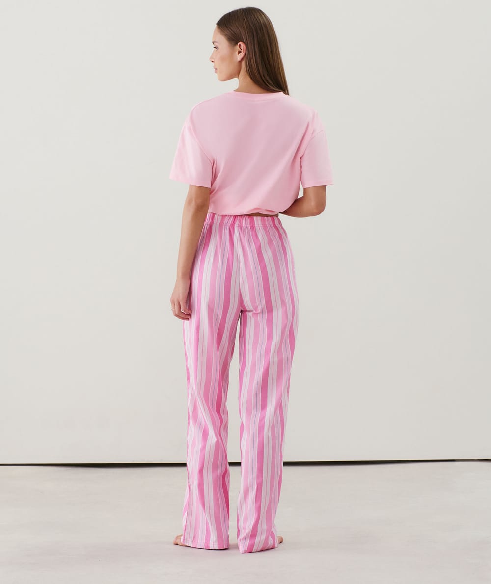 Rechte broek met strepen;