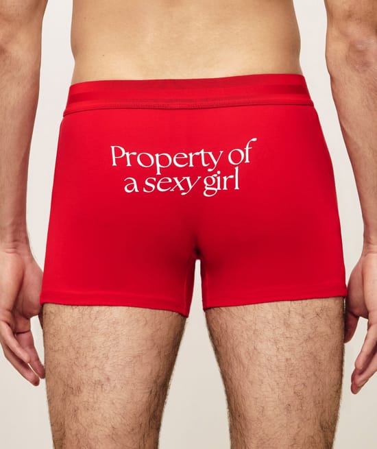 Boxer en coton "Property of a sexy girl;