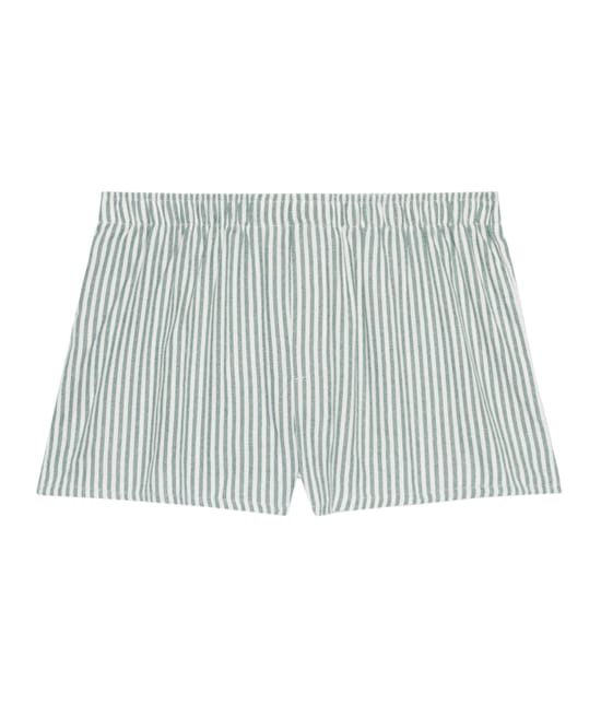 Short en jersey à rayures;