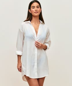 Chemise en lin m&eacute;lang&eacute; manches longues;