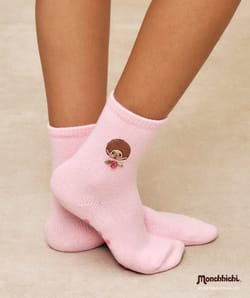 Chaussettes fluffy Monchhichi;