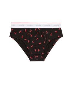Calzoncillo slip estampado;