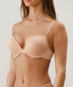 Soutien-gorge ultra push-up en microfibre;