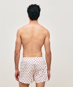 Cale&ccedil;on en coton motifs coeurs;