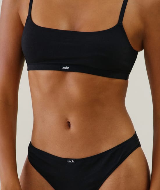 100% cotton bralette;