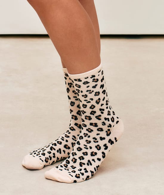 Pack of 3 pairs of cotton socks with patterns;