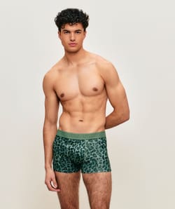 Boxer en coton l&eacute;opard;