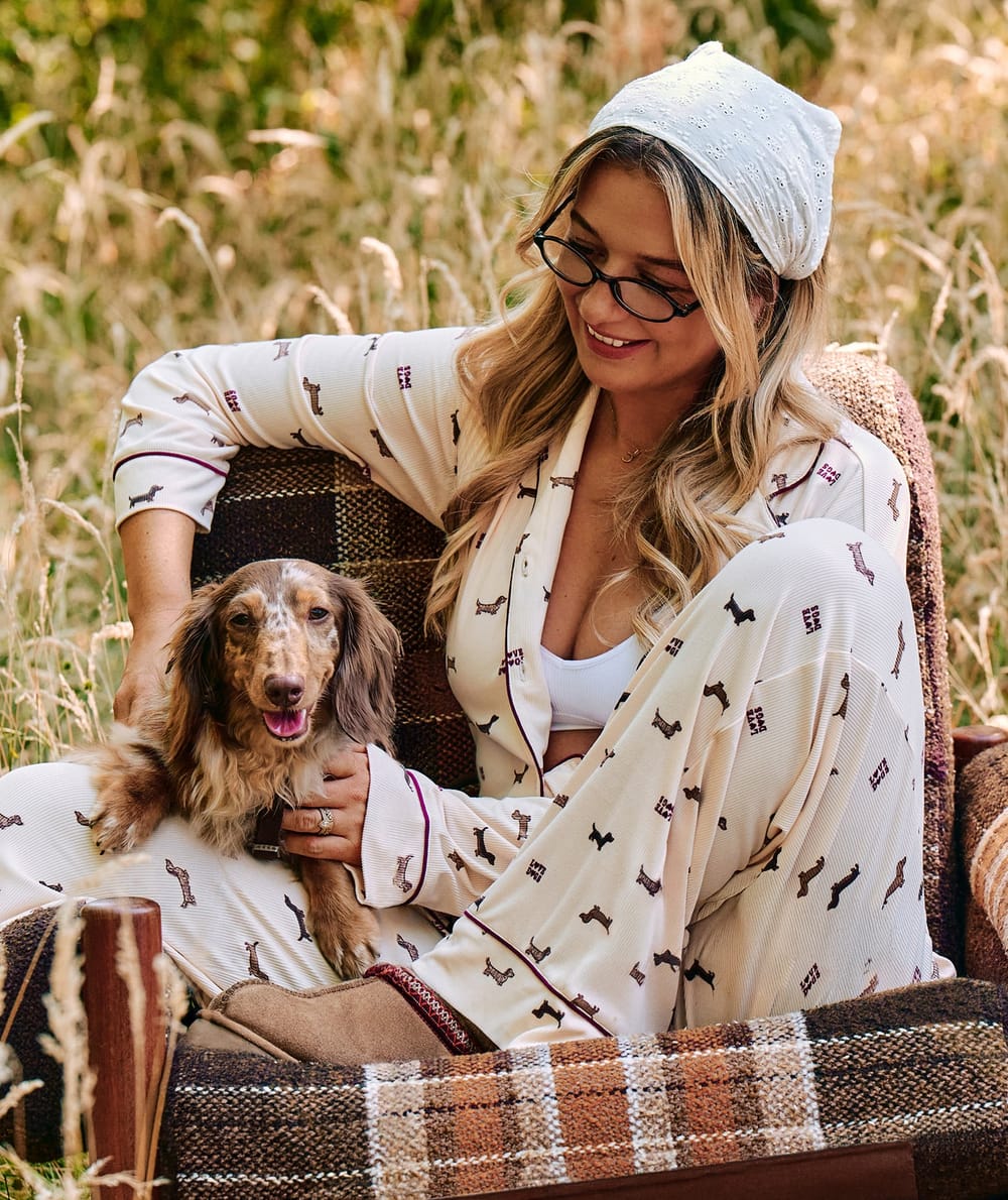 Dachshund print jersey shirt Chlosertoyou;