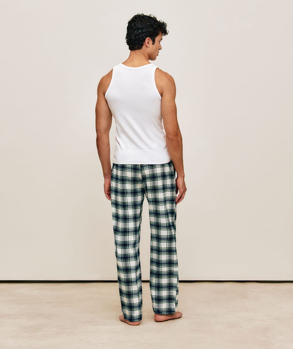 Plaid flannel pants;
