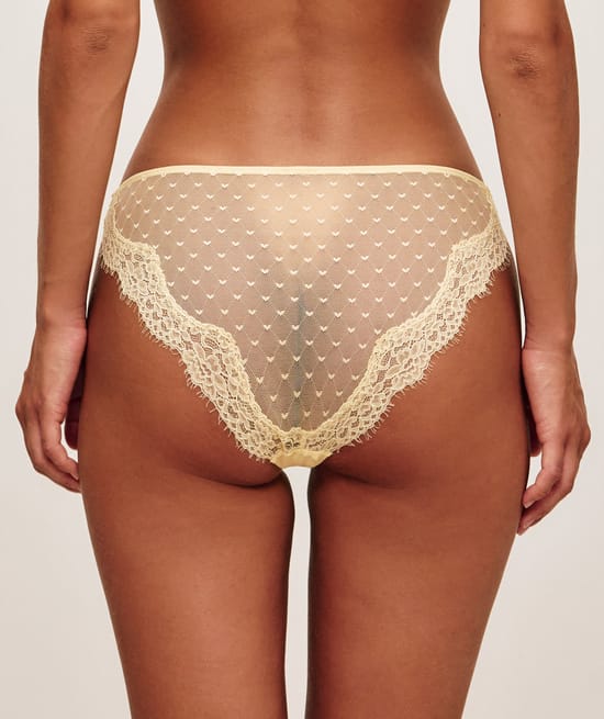 Culotte en mesh c&oelig;ur;