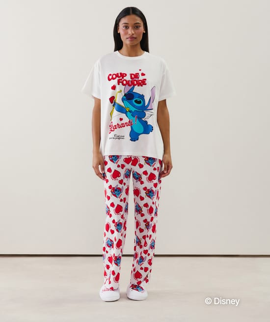 Pantalon en jersey Stitch -Coup de foudre -;