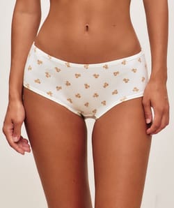 Set of 3 cotton patterned shorties;
