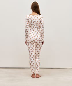 Mono largo de punto con ositos;