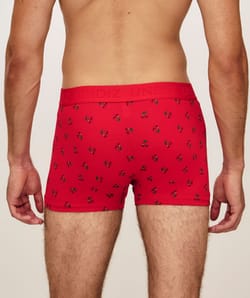 Printed cherry cotton shorts;