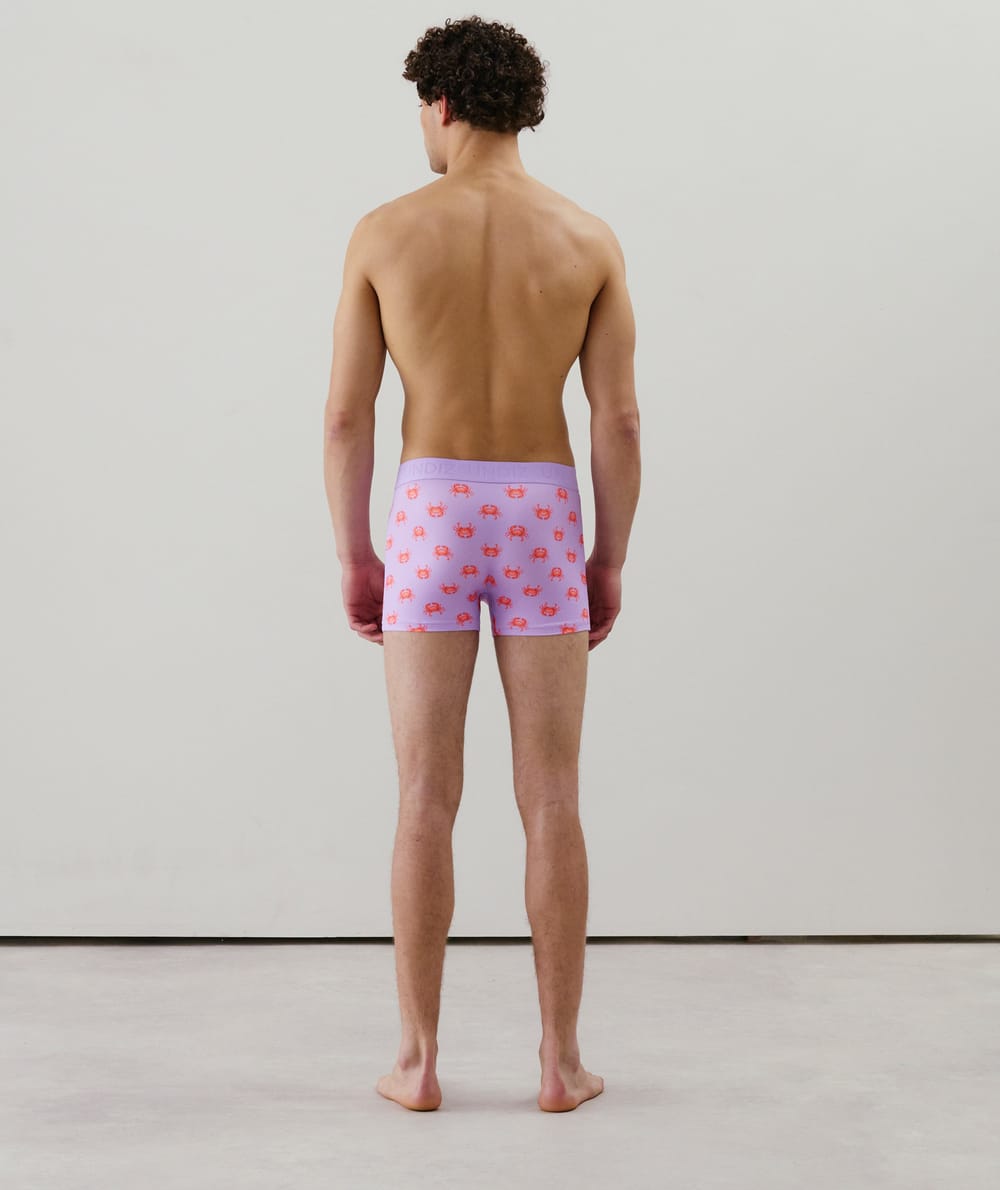 Cotton boxer shorts with pattern;