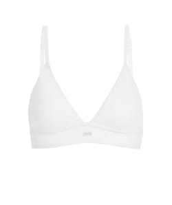 Organic cotton push-up triangle bra;