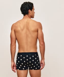 Boxer en coton imprim&eacute; canard;