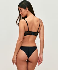 Thong with embroidery;