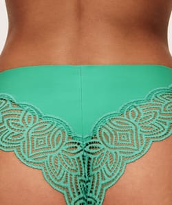 Cheeky microfibre and lace;