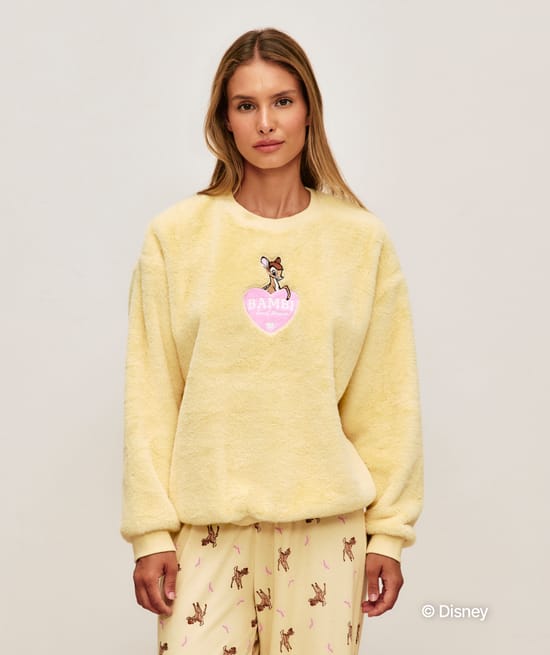 Sweat en fausse fourrure Bambi;