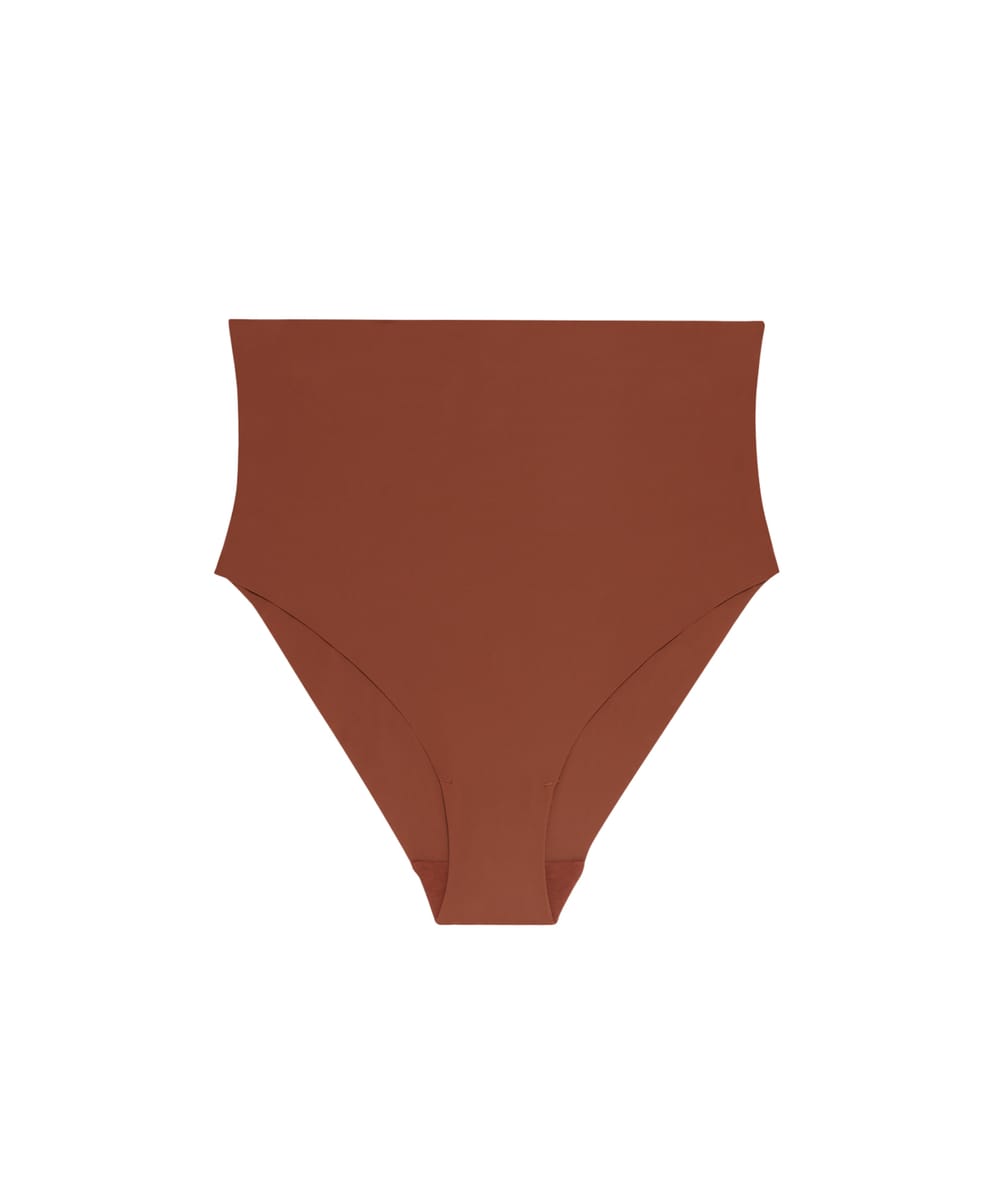 Culotte taille haute en microfibre;