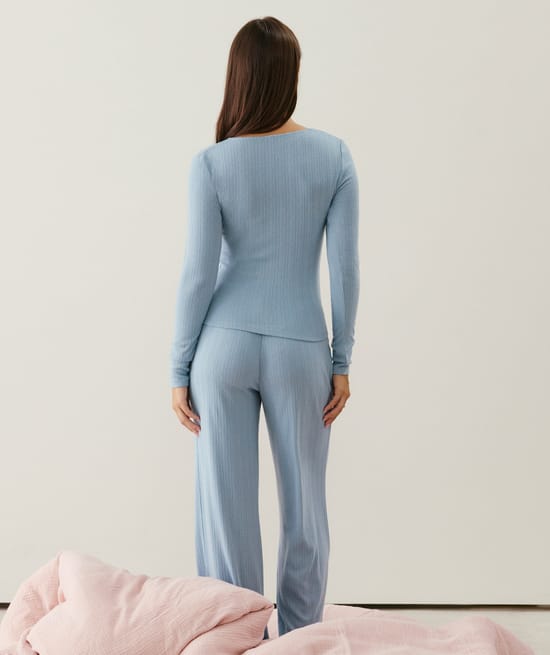Pantalón de pointelle;
