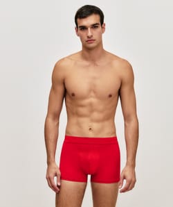 Cotton boxer shorts with message;