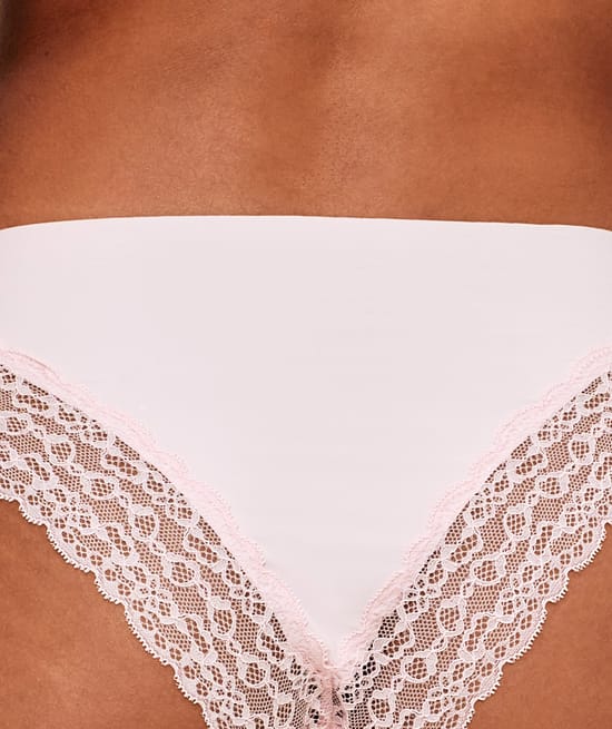 Microvezel en kant onderbroek;