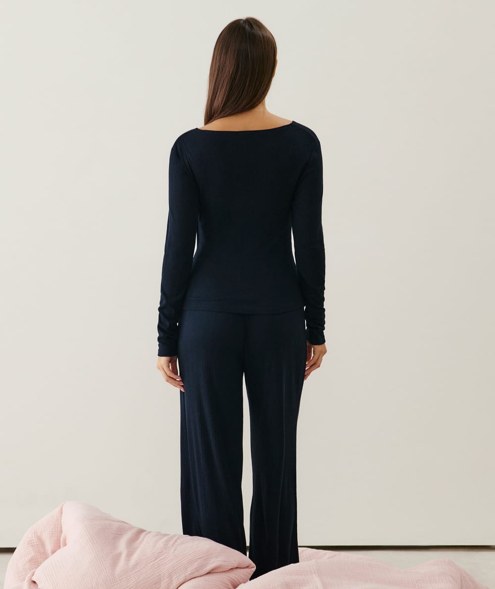 Pantalón de pointelle;