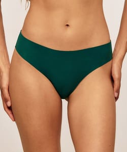 Microfiber and lace panties;