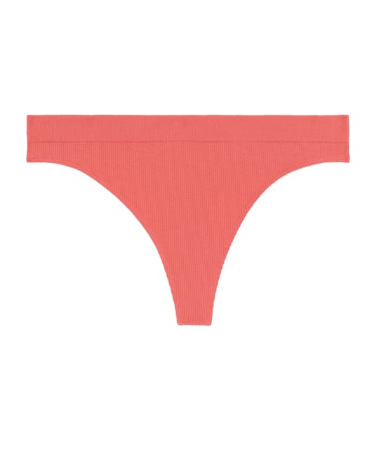 High-waist seamless thong - pink;