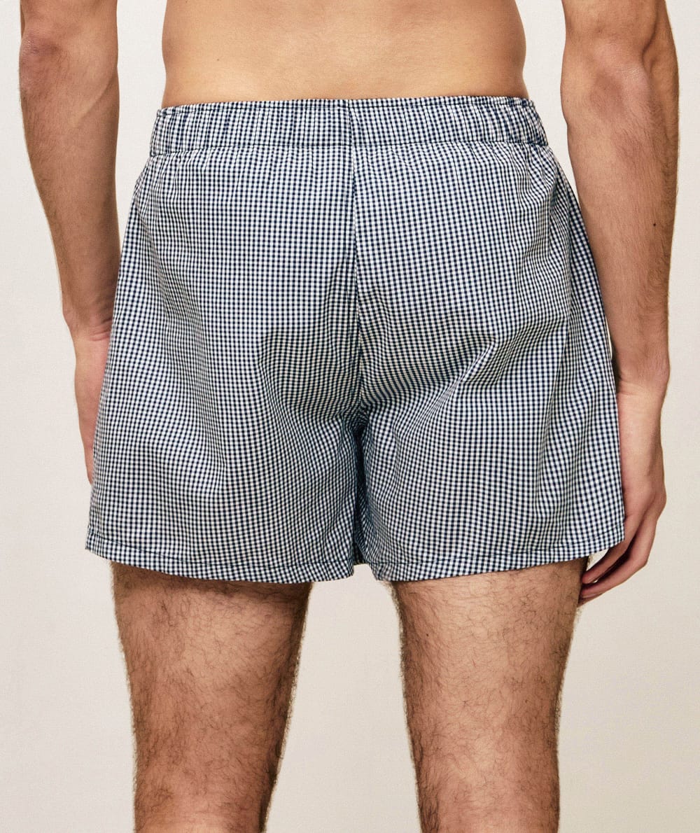 Cale&ccedil;on coton &agrave; carreaux;