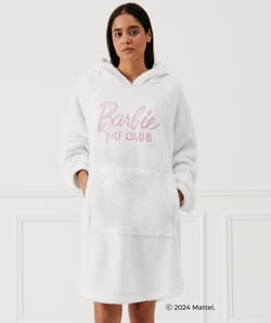 Barbie fleece hoddie blanket;