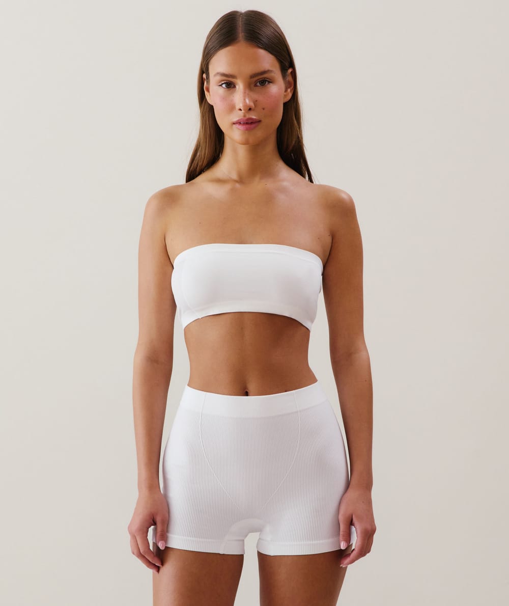 Weißer Bandeau-BH Brooklyniz;