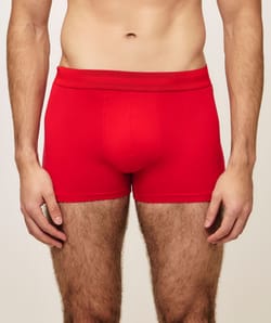 Cotton boxer shorts with message;