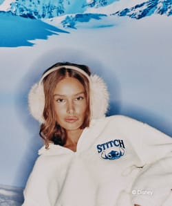 Stitch sherpa sweatshirt;