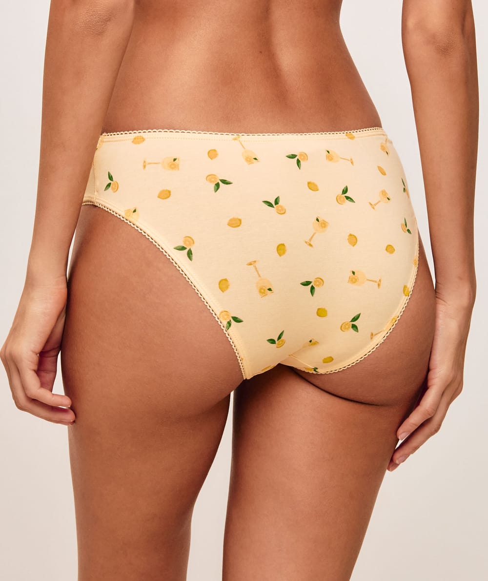 Set of 3 cotton printed fruit panties;