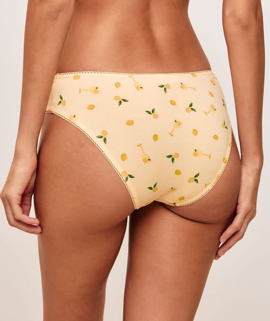Set of 3 cotton printed fruit panties;