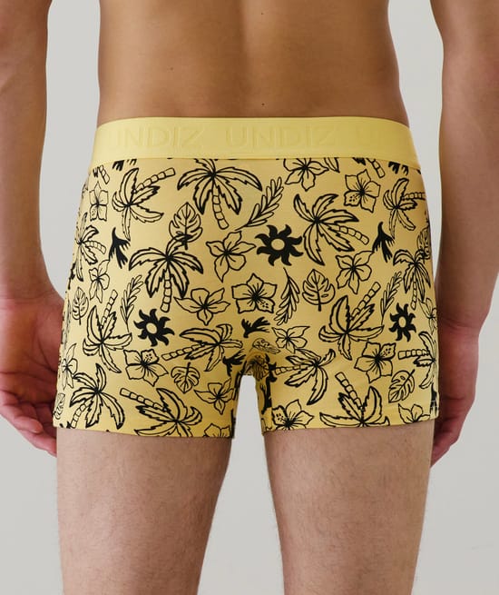 Cotton boxer shorts with pattern;