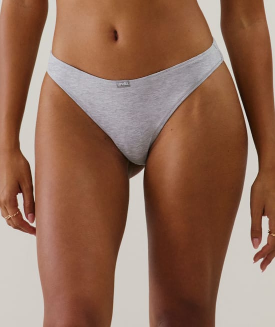 100% cotton thong;